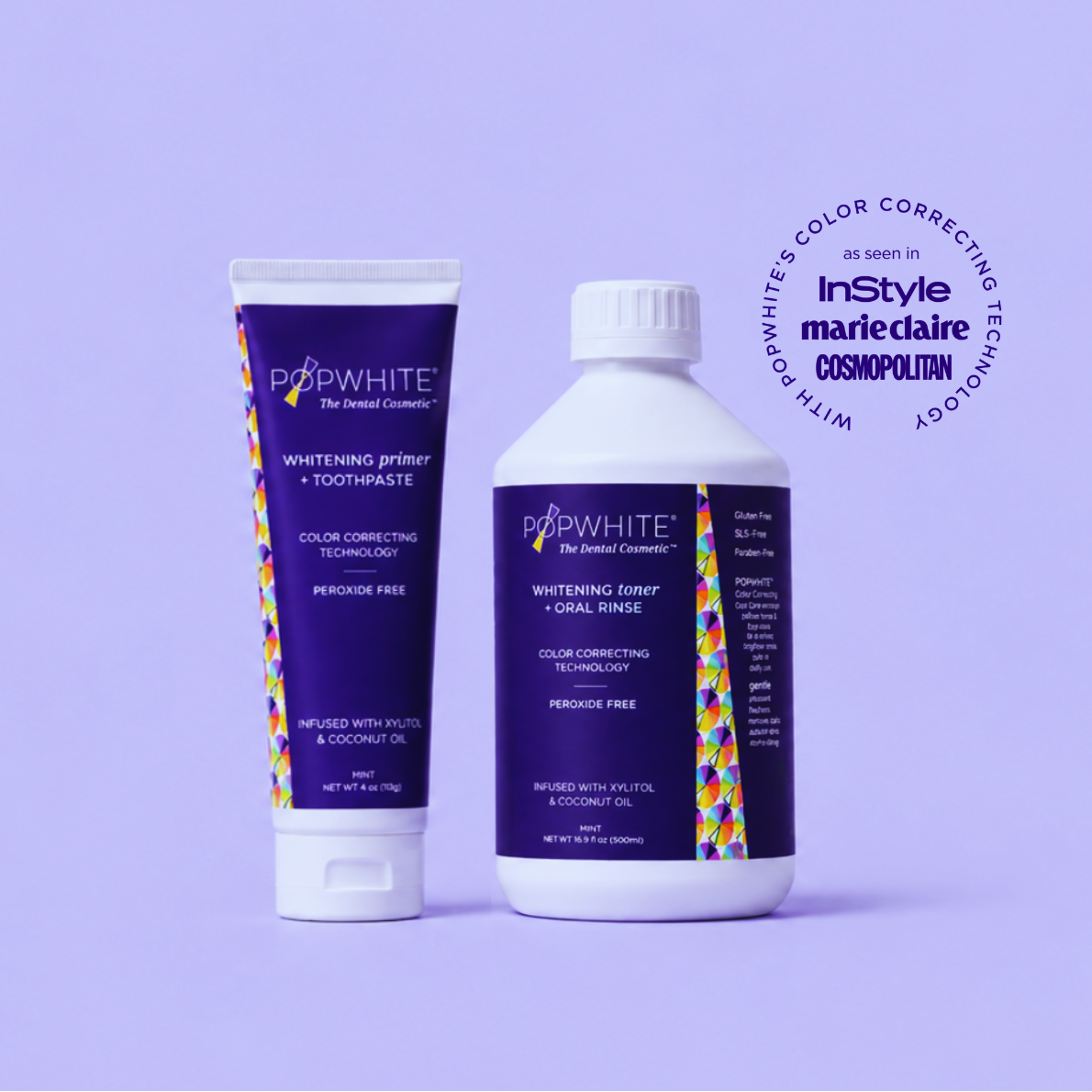 Whitening Duo - Toothpaste 4oz & Oral Rinse 16.9fl oz