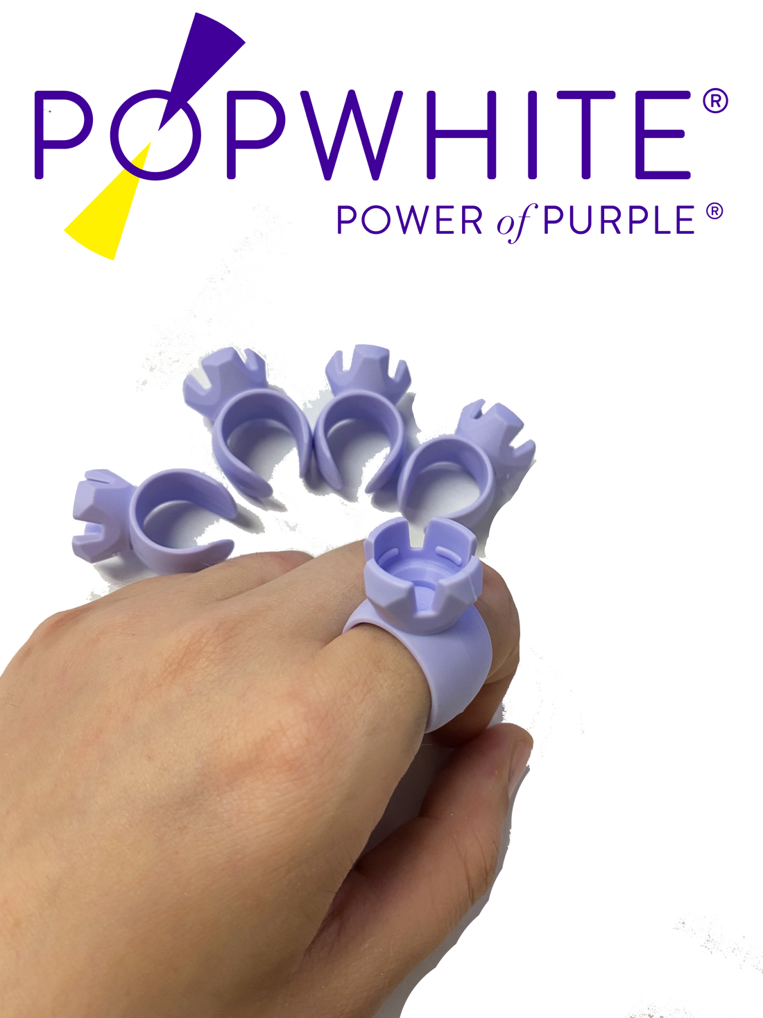 20 POPWHITE Prophy Paste Rings in Light Purple Color. Dental Professional Product for Teeth Whitening